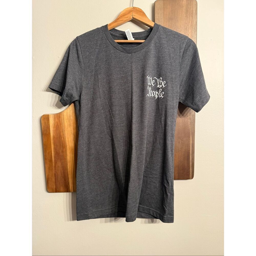 Bella Canvas Black We The People Short Sleeve Graphic T-Shirt Size Small